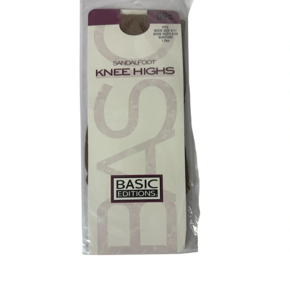 Assorted Knee Highs Lot of 6‎ Packages One Size Neutral Brown Sheer